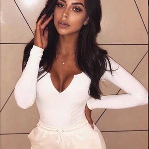 Meshki Malene Ivory Bodysuit